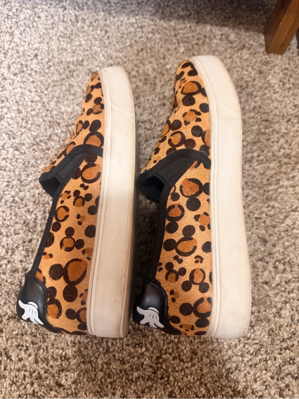 Disney Aldo Mickey Mouse Cheetah Slip-On Sneakers US 8 - Picture 11 of 11